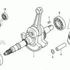TRX420FA5 A Коленчатый вал и поршни
