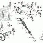 TRX520FE2 AC Распределительный вал и клапана