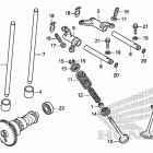 TRX420TE1 A Распределительный вал и клапана