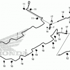 SXS1000S4X A Rear brake pipe@rear