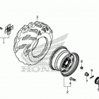 TRX520FM6 2A Переднее колесо