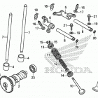 TRX520FM6 2A Распределительный вал и клапана