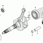 TRX520FE2 AC Коленчатый вал и поршни