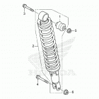 TRX420TE1 A Задние амортизаторы