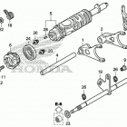 TRX520FA7 2A Вал и вилки  коробки передач