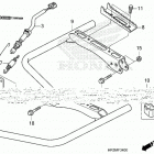 TRX420TE1 A Педали и подножки