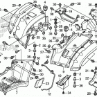 TRX680FA5 2AC Задний бампер