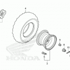 TRX420TE1 A Переднее колесо