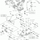 BRUTE FORCE 750 4x4i EPS CAMO Задняя подвеска