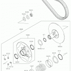 BRUTE FORCE 750 4x4i Driven converter  /  drive belt