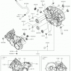 BRUTE FORCE 750 4x4i Картер двигателя