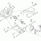 ALTERRA 450 RED [A2019KAK4CUSM] Rear suspension assembly [303507]