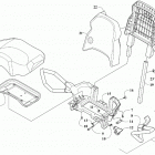 ALTERRA TRV 500 RED [A2020THK4CUSM] Passenger seat and backrest assembly [301636]