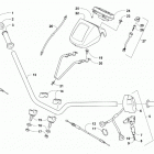 ALTERRA 300 BLUE [A2019KAF2BUSE] Handlebar, instrument pod, and control assemblies [30221...