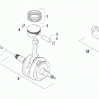 ALTERRA 300 BLUE [A2019KAF2BUSE] Piston and crankshaft assembly [94280]