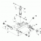 ALTERRA 300 BLUE [A2019KAF2BUSE] Rear suspension assembly [303372]