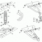 ALTERRA 300 BLUE [A2019KAF2BUSE] Front suspension assembly [303370]