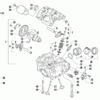ALTERRA TRV 700 T3 BLACK [A2019THT4E3TP] Cylinder head and camshaft  /  valve assembly [99737]