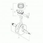 ALTERRA 570 EPS DYNAMIC CHARCOAL [A2020XCO4EUSD] Crankshaft and piston assembly  [303646]