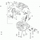 ALTERRA 570 EPS DYNAMIC CHARCOAL [A2020XCO4EUSD] Cylinder head and camshaft  /  valve assembly [303645]