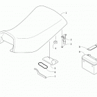 ALTERRA 90 BLUE [A2021KXB2BUSE] Seat, battery, and tool kit assemblies [301630]