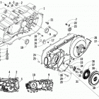ALTERRA 300 BLUE [A2019KAF2BUSE] Left crankcase, cover, and recoil assembly [302194]