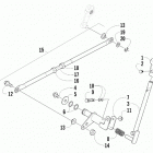 ALTERRA 450 RED [A2019KAK4CUSM] Shift lever assembly [301366]