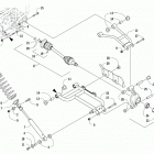 ALTERRA TRV 500 RED [A2020THK4CUSM] Rear suspension assembly [301800]