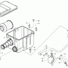 ALTERRA 300 BLUE [A2019KAF2BUSE] Air intake assembly [303374]