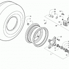 ALTERRA 300 BLUE [A2019KAF2BUSE] Front wheels and brake assembly [303371]