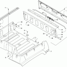 ALTERRA TBX 700 EPS DYNAMIC GRAY [A2020BAT1PUSI] Cargo box and tailgate assembly [303037]