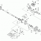 DVX 90 GREEN [A2019KSB2BUSX] Rear axle and brake assembly [300477]