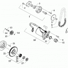 DVX 90 GREEN [A2019KSB2BUSX] Starter motor and oil pump assembly [302604]