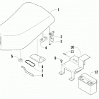 ALTERRA 150 RED [A2019KYC2BUSM] Seat, battery, and tool kit assemblies [98165]