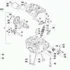 ATV ALTERRA 700 T3 BLACK [A2019XAT4E3TP] Cylinder head and camshaft  /  valve assembly [300292]