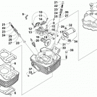 ALTERRA 150 RED [A2019KYC2BUSM] Cylinder head assembly [301232]