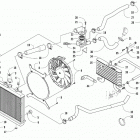 ALTERRA TRV XT EPS T3 BLACK [A2019TKW1P3TQ] Cooling assembly [302795]