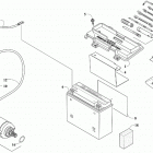 ALTERRA TRV 700 XT EPS  RED [A2019TKT1PUSM] Battery and starter assembly [303244]