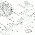 ATV ALTERRA 450 T3 BLUE [A2019KAK4C3TE] Engine and exhaust [303533]
