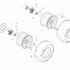 ALTERRA TBX 700 EPS T3 BLACK [A2019BAT1P3TP] Wheel and tire assembly [302706]