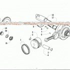 ALTERRA 150 RED [A2019KYC2BUSM] Piston and crankshaft assembly [94257]