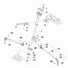 ATV ALTERRA 450 T3 BLUE [A2019KAK4C3TE] Steering assembly [300613]