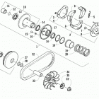 ALTERRA 150 RED [A2019KYC2BUSM] Clutch assembly [98174]
