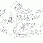 ALTERRA 700 MUD PRO LTD EPS BLUE [A2019MLT1PUSE] Front rack, body panel, and headlight assemblies [303135...