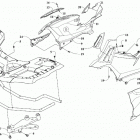 ATV ALTERRA 700 T3 BLACK [A2019XAT4E3TP] Front rack and side panel assemblies [303463]