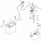ATV ALTERRA 450 T3 BLUE [A2019KAK4C3TE] Battery and starter assembly [302351]