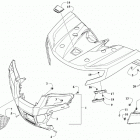 ATV ALTERRA 700 T3 BLACK [A2019XAT4E3TP] Front body panel and headlight assemblies [303462]