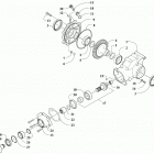 ALTERRA 450 RED [A2019KAK4CUSM] Rear drive gearcase assembly [303515]