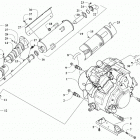 ATV ALTERRA 700 T3 BLACK [A2019XAT4E3TP] Engine and exhaust [302005]