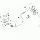 ATV ALTERRA 450 T3 BLUE [A2019KAK4C3TE] Parking brake assembly [96050]